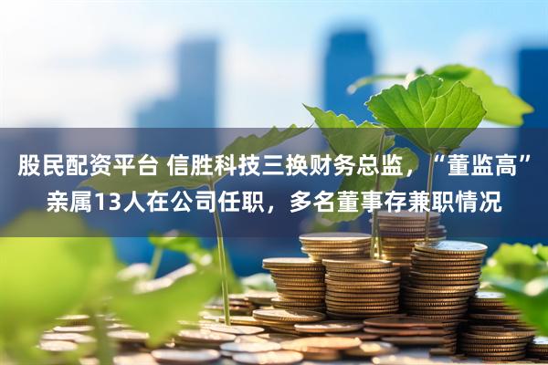 股民配资平台 信胜科技三换财务总监，“董监高”亲属13人在公司任职，多名董事存兼职情况